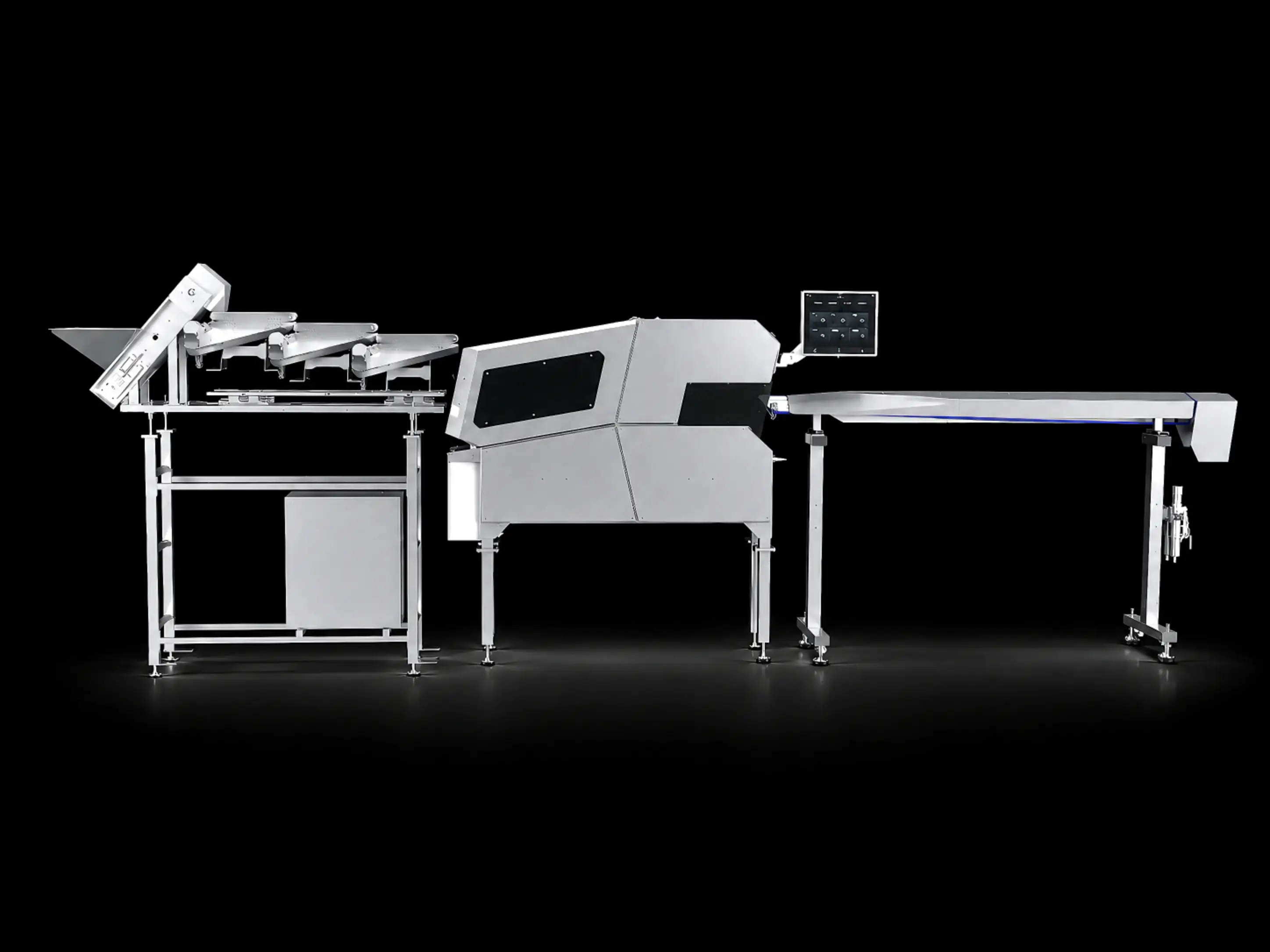 IDS precision nut sorting and analysis line