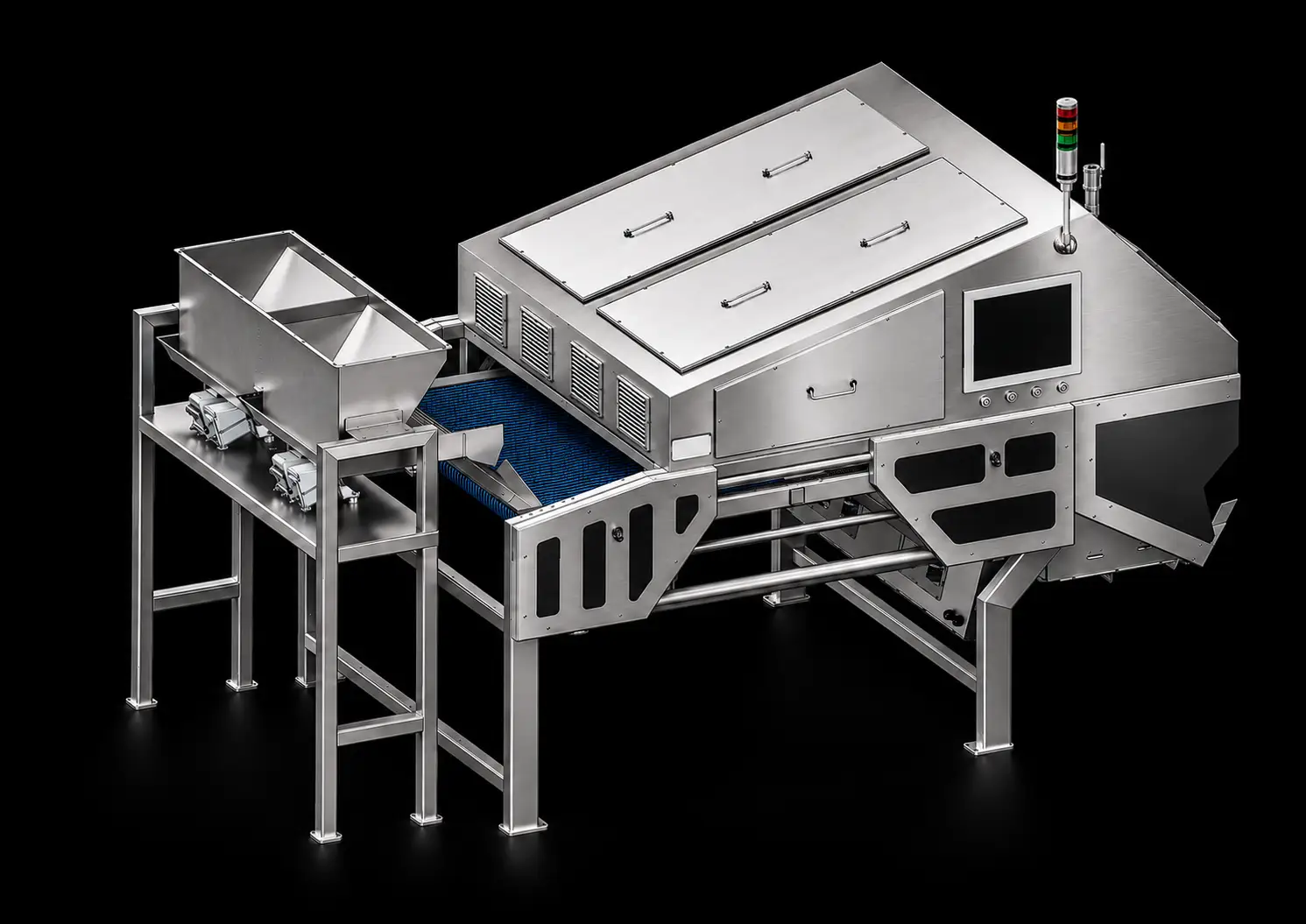 DMAX belt-type color and shape sorter